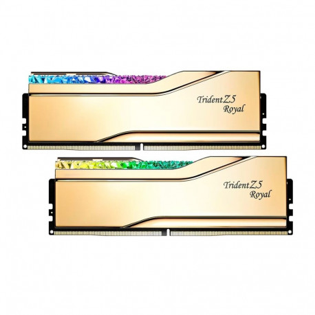 DIMM 32 GB DDR5-7200 (2x 16 GB) Dual-Kit (gold, F5-7200J3445G16GX2-TR5G, Trident Z5 Royal, INTEL XMP