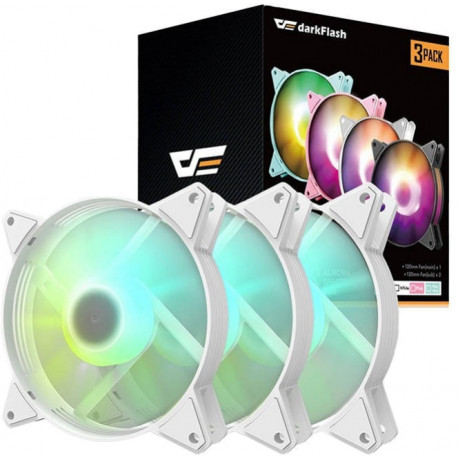 Darkflash korpuse jahutus C6 3in1 120x120, valge