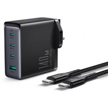 Joyroom USB charger JR-TCG05UK 3xUSB-C/USB-A 140W + USB-C cable 1.2m