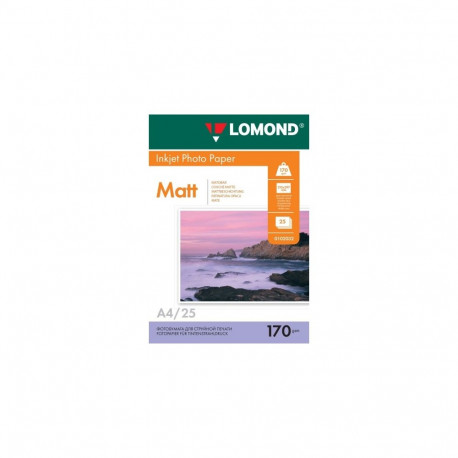 Lomond Photo Inkjet Paper Matte 170 g/m2 A4, 25 sheets, double sided