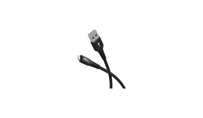 Goobay 74504 lightning cable 2 m Black