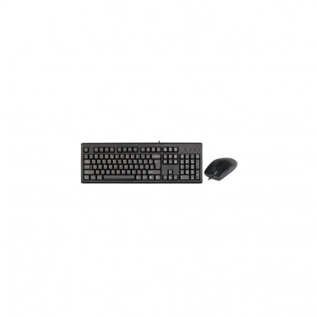 A4Tech KM-720620D keyboard Mouse included USB QWERTY English Black
