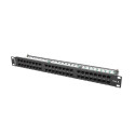 PATCH PANEL 48 PORT 1U 19" CAT.6 UTP BLACK LANBERG