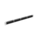 PATCH PANEL 24 PORT 1U 19" CAT.5E UTP GREY LANBERG