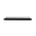 PATCH PANEL 48 PORT 1U 19" CAT.6 UTP BLACK LANBERG