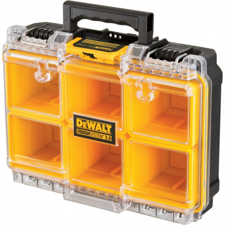 DEWALT TOUGHSYSTEM 2.0 half-format organizer, deep, tool box (yellow)