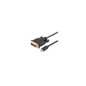 Equip USB Type C–DVI-D Dual Link kaabel isane-isane, 1,8 m