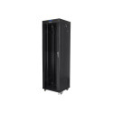 Lanberg | Rack cabinet 19" free-standing 42U/600x600 (flat pack) with glass door lCD V2 | FF01-6642-