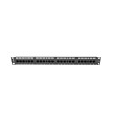 PATCH PANEL 24 PORT 1U 19" CAT.5E UTP BLACK LANBERG