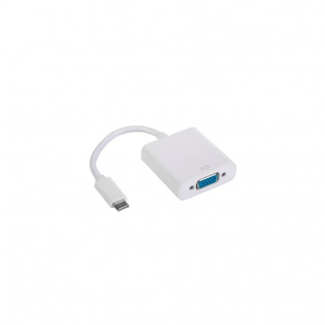 Akyga AK-AD-55 cable gender changer USB Typ C VGA White