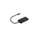 Akyga AK-AD-52 interface hub USB 3.2 Gen 2 (3.1 Gen 2) Type-C 500 Mbit/s Black