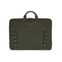 HP Modular 14 Sleeve/Top Load with Handles/shoulder strap included, Water Resistant - Dark Olive Gre