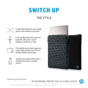 HP 15.6 Reversible Sleeve - Black, Silver