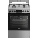 BEKO Cooker FBM62320SDS, Width 60 cm, A, Gas/Electric, LED screen