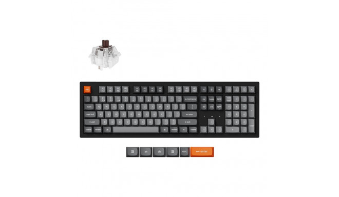 Keychron K10 Max RGB - US Layout - Hot-Swappable Super Brown Wireless Keyboard