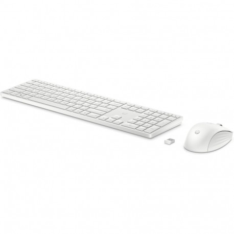 HP 655 Wireless Mouse Keyboard Combo - White - Nordic
