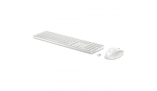 HP 655 Wireless Mouse Keyboard Combo - White - US ENG
