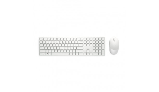 Dell Pro Wireless Keyboard and Mouse - KM5221W - US International (QWERTY) - White