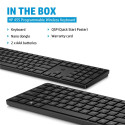 HP 455 Programmable Wireless Keyboard, Sanitizable - Black - US ENG