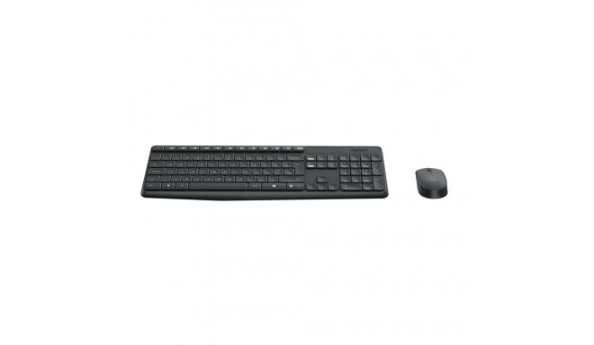 LOGITECH MK235 wireless Keyboard + Mouse Combo Grey - (US)