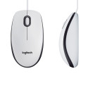  Logitech Mouse M100 (910-006764), White