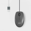 LOGITECH M100 Mouse Grey USB - EMEA