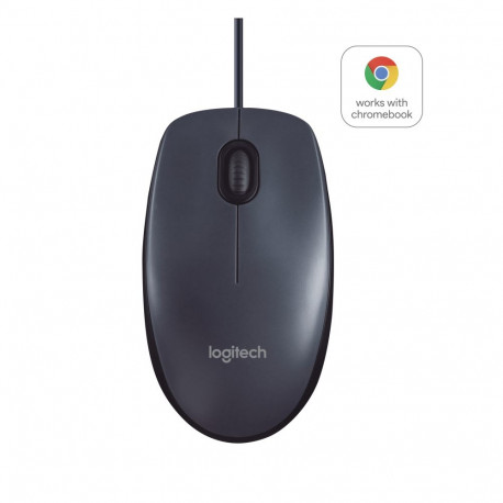 LOGITECH B100 optical Mouse black USB for Business OEM