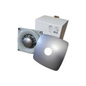 Vannitoa ventilaator Vlano ENSO 125 BL TH (taimeri ja niiskusanduriga) 125 mm, must