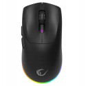 Rampage Prote M5 juhtmevaba hiir 24000 DPI RGB LED 1K Hz must
