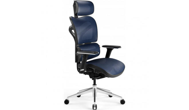Diablo Chairs V-Commander must ja sinine kontoritool