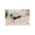 Digitus DA-70620 valge ja must pikendusjuhe 4 pistikupesaga 1.6m ülepingekaitsega