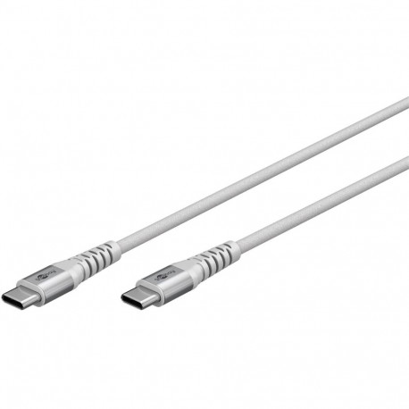 Goobay USB-C ülipehme metallpistikutega tekstiilkaabel 70193