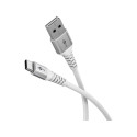 Goobay USB-C to USB-A ülipehme tekstiilkaabel metallist pistikutega | 74531