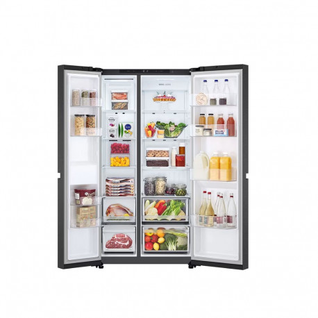 LG külmik GSBC40EPPE energiaklass E eraldiseisev side-by-side kõrgus 179cm No Frost süsteem külmiku 