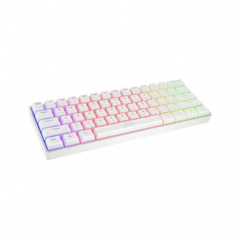 Genesis mänguriklaviatuur THOR 660 G2 juhtmevaba/juhtmega US Tactile, valge