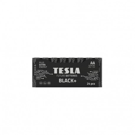 Battery Tesla AA Black+ R06 (24 pcs)