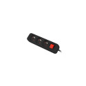 Lanberg PS1 pikendusjuhe 3 pistikupesa 3m must (PS1-03E-0300-BK)