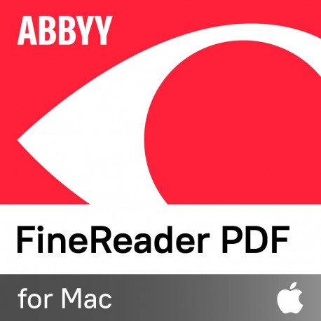 ABBYY FineReader PDF for Mac, ühe kasutaja litsents (ESD), tellimus 1 aasta