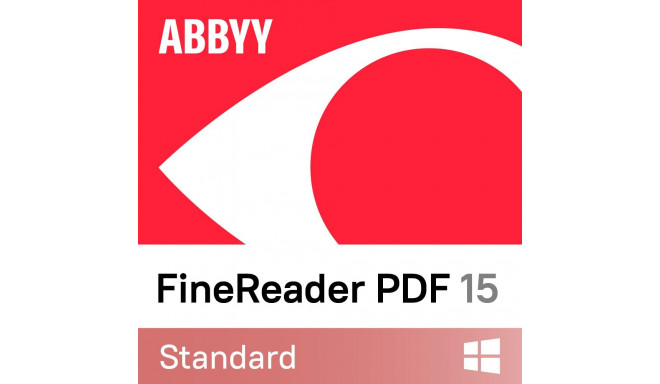 FineReader PDF 15 Standard | ühe kasutaja litsents (ESD) | 1 aasta | 1 kasutaja