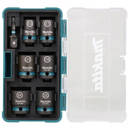 7-osaline löökpuuride komplekt MAKITA 1/2'' E-16592