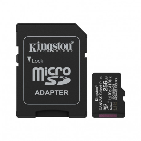 KINGSTON 256GB microSDXC Canvas Select Plus Gen3 150MB/s A1 Card + Adapter