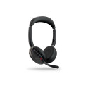 JABRA Evolve2 65 Flex MS Stereo on-ear Bluetooth juhtmevabad aktiivse mürasummutusega USB-C must juh