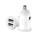 Baseus Grain Pro Car Charger 2x USB 4.8A (white)
