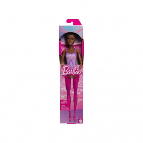 Barbie baleriin mustad juuksed nukk