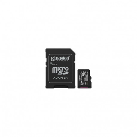 Kingston Technology 64GB microSDXC Canvas Select Plus Gen3 100MB/s A1 Card + Adapter
