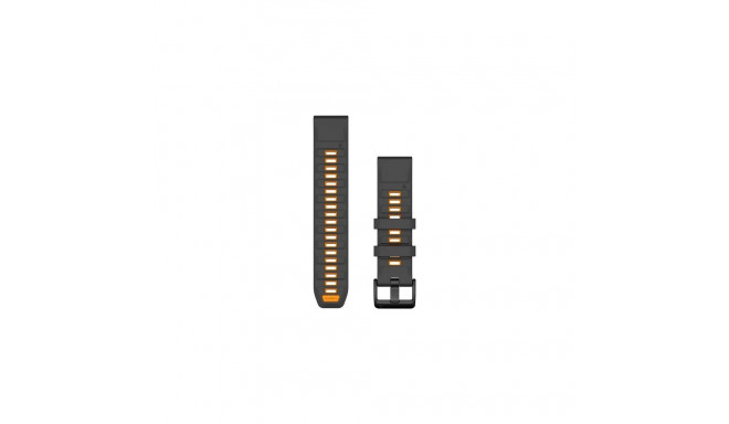 Garmin QuickFit Band Graphite, Orange Silicone