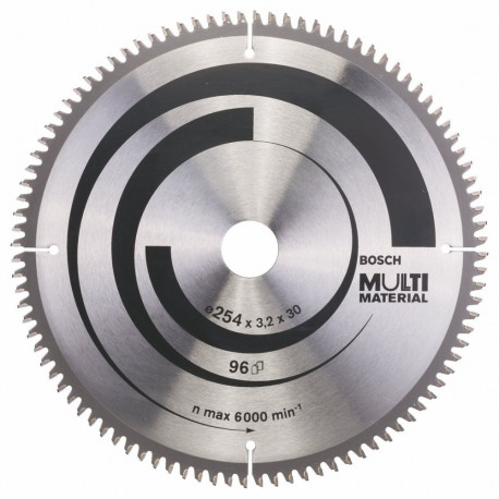 PRO Multi Material Kreissägeblatt, Ø 254mm, 96Z (Bohrung 30mm, für Kapp- & Gehrungssägen)