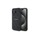 Guess GUHMP15SG4GFRK iPhone 15 / 14 / 13 6.1" must kõvakaaneline 4G Collection nahast metallist logo