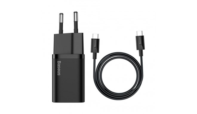 1C 25W laadija kaabliga must