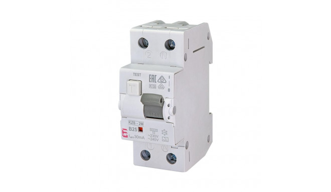 RELAY CURR LEAK 2P 25A 30mA KZS-2M automaat